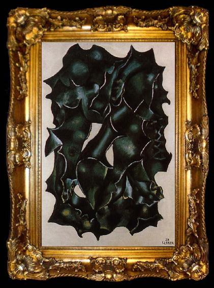 framed  Fernard Leger Holly leaf, ta009-2